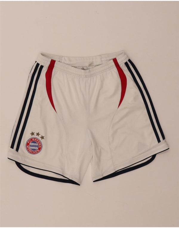 Adidas Boys FC Bayern Munchen Sportsshorts 13-14 År Hvid Polyester