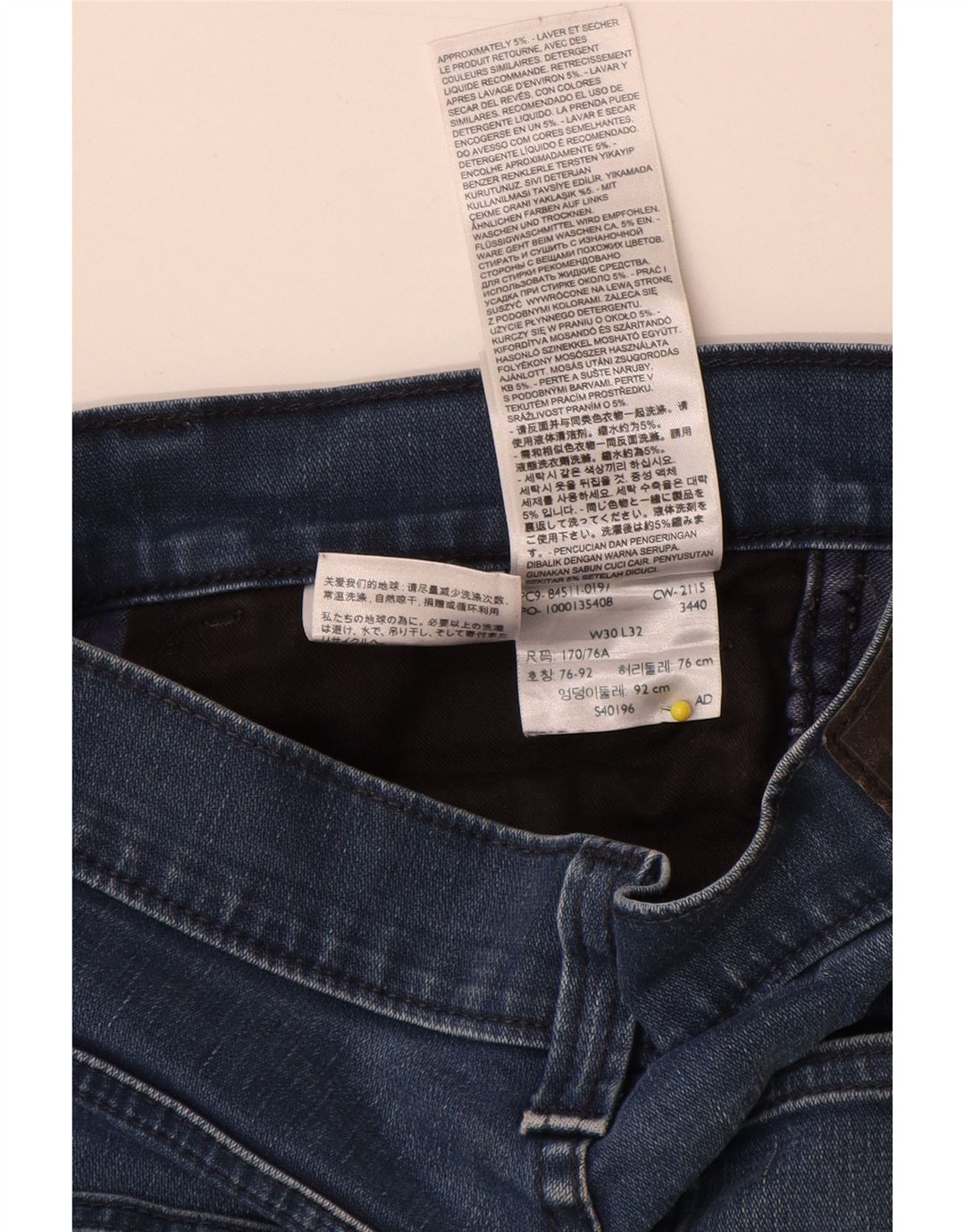 Levi's Slim Jeans til mænd W30 L30 blå bomuld