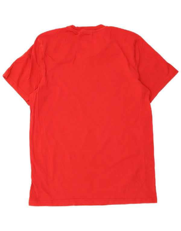 Adidas T-shirt til mænd Medium rød bomuld