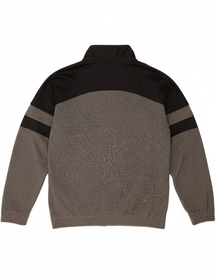 CHAMPION Mens Graphic Tracksuit Top Jacket Medium Grey Colourblock Cotton Vintage Champion and Second-Hand Champion from Messina Hembry 