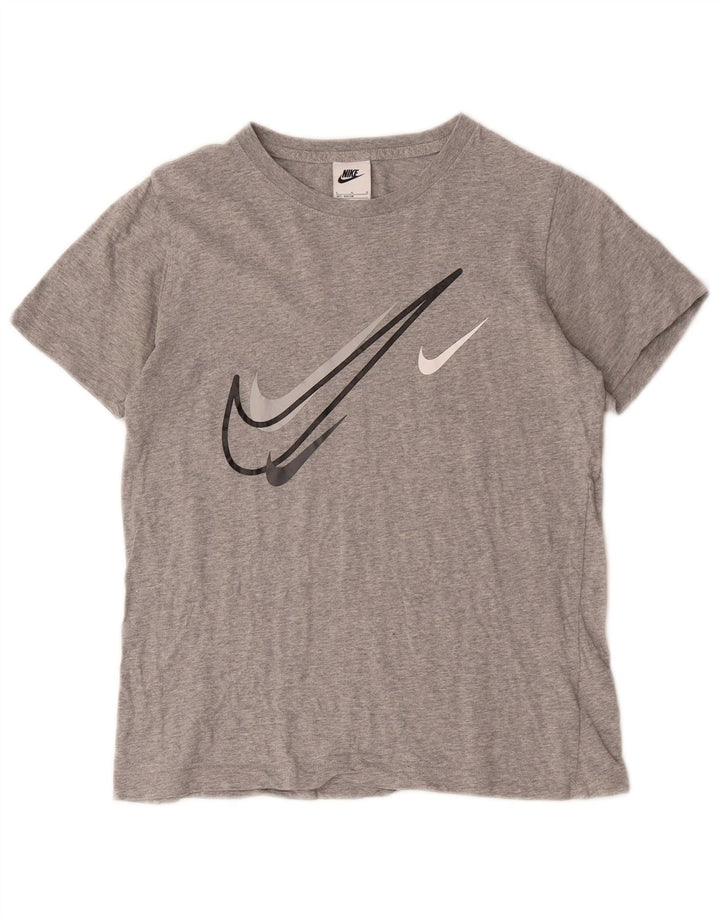 Nike drenge grafisk t-shirt top 12-13 år stor grå flækket
