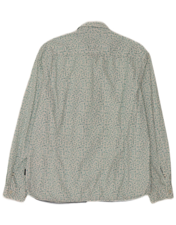 White Stuff Herre Slim Fit Shirt XL Blomsterbomuld