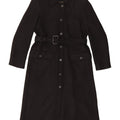 Zara Dame Overfrakke UK 14 Medium Sort Uld
