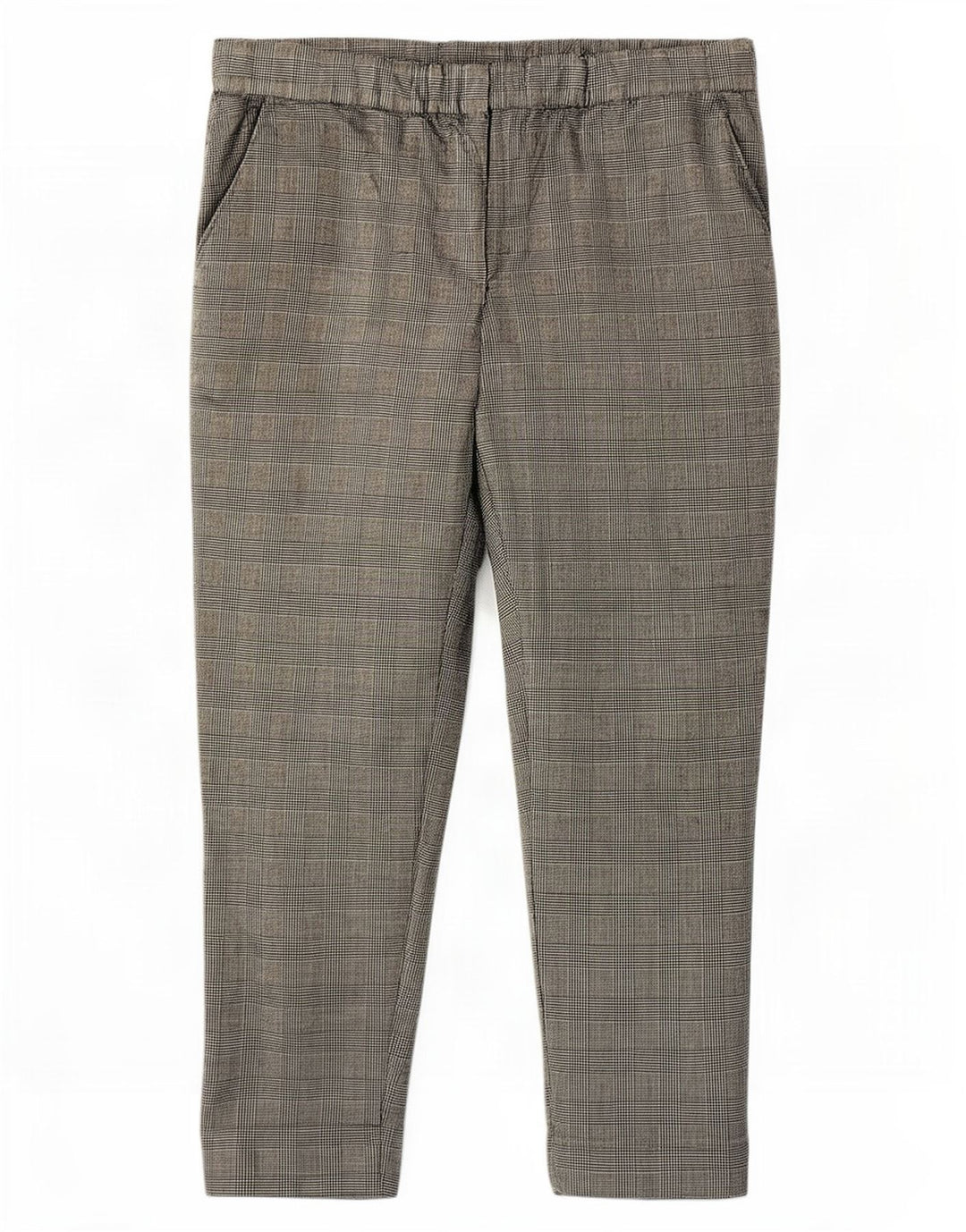Cos Womens Cropped Trousers EU 40 Medium W32 L24 Grå ternet uld