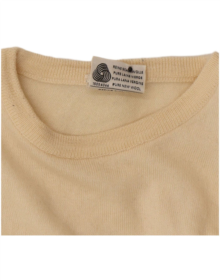 Marco Pecci Dame Boat Neck Jumper Sweater EU 42 Large Beige Uld