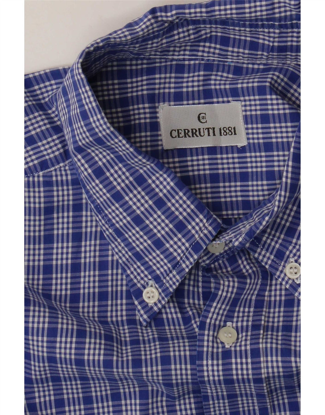 Cerruti 1881 herreskjorte XL blå ternet