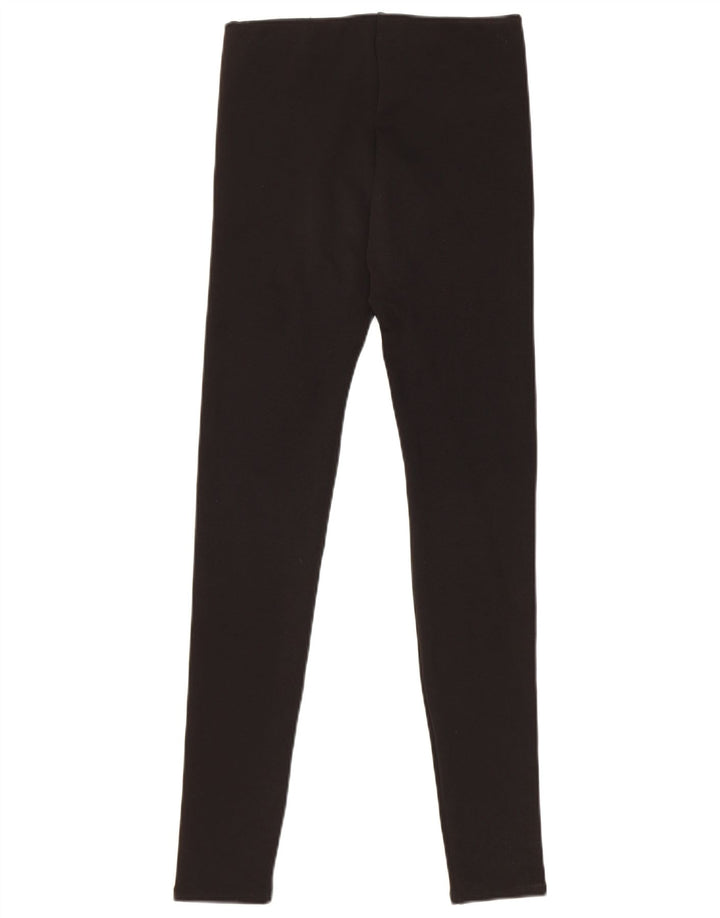 Zara Womens Leggings UK 8 Small Black Polyester