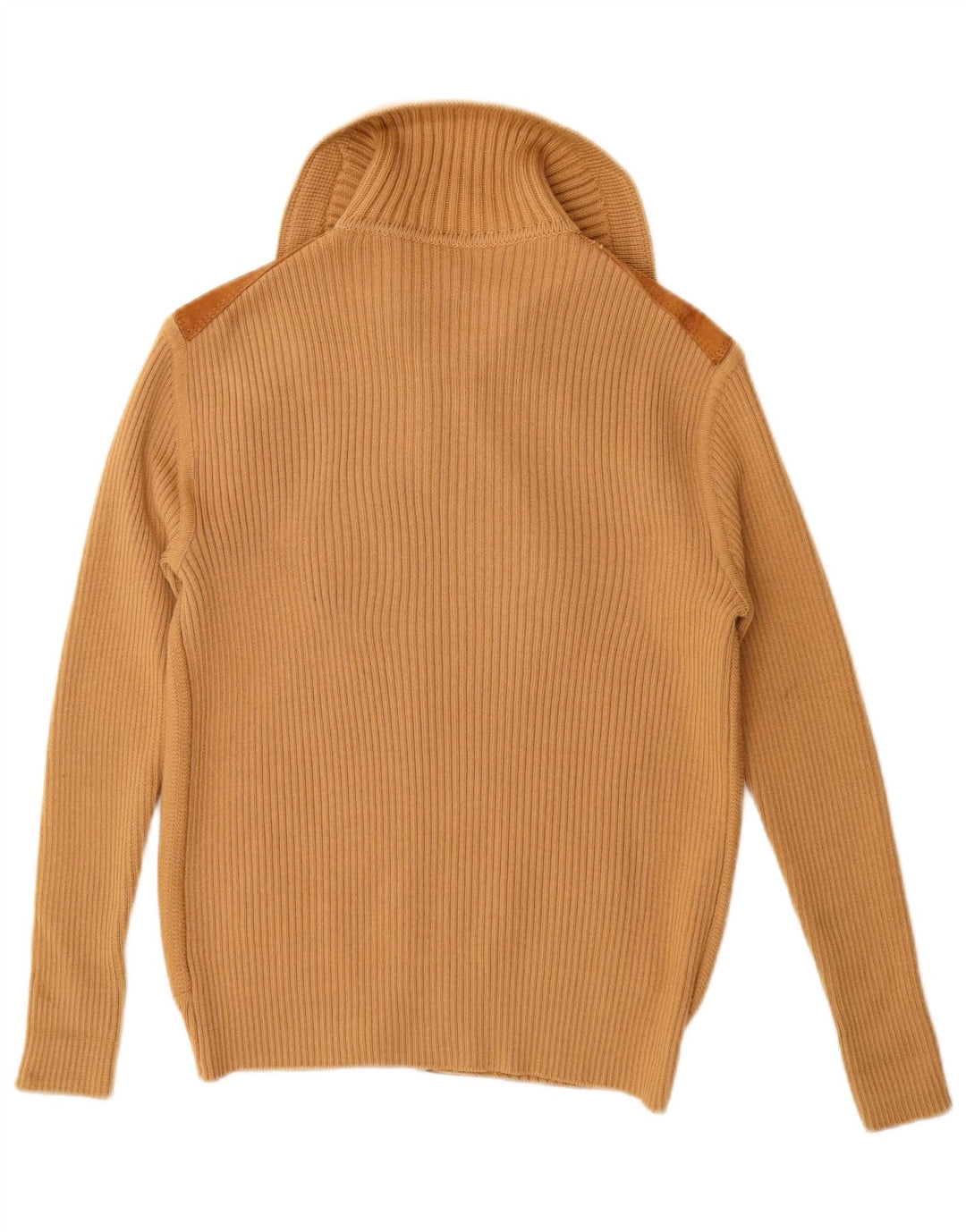 VINTAGE Dame Ruskind Cardigan Sweater UK 12 Medium Beige Colourblock