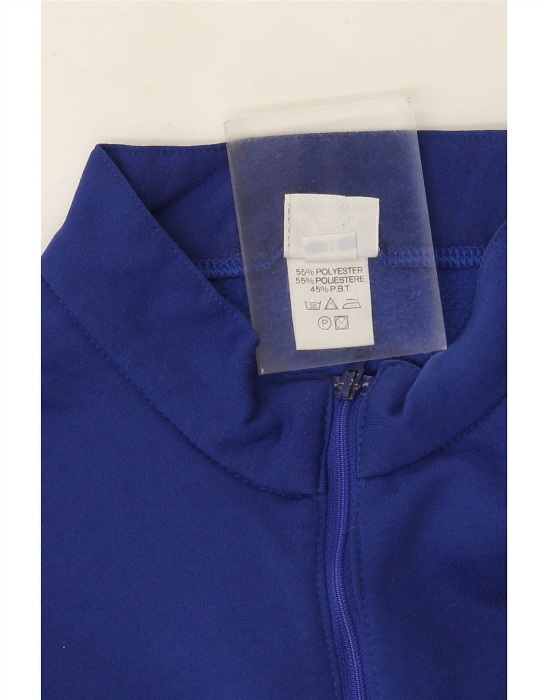 Asics Sweatshirt med lynlås til mænd Medium Blue Colourblock Polyester