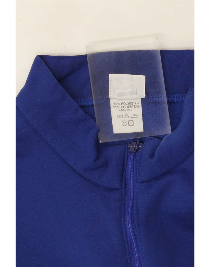 Asics Sweatshirt med lynlås til mænd Medium Blue Colourblock Polyester