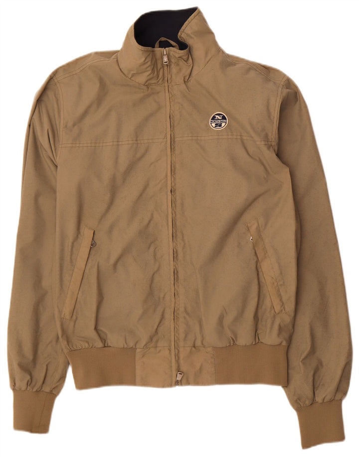North Sails Herre Bomber Jacket UK 40 Large Beige Nylon
