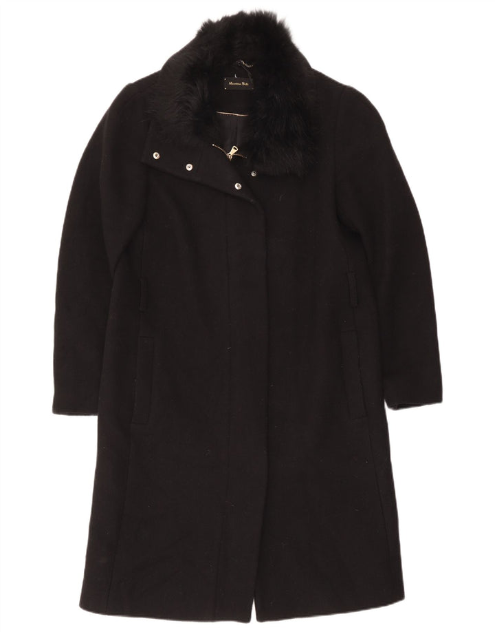 Massimo Dutti Dame Overfrakke EU 40 Medium Sort