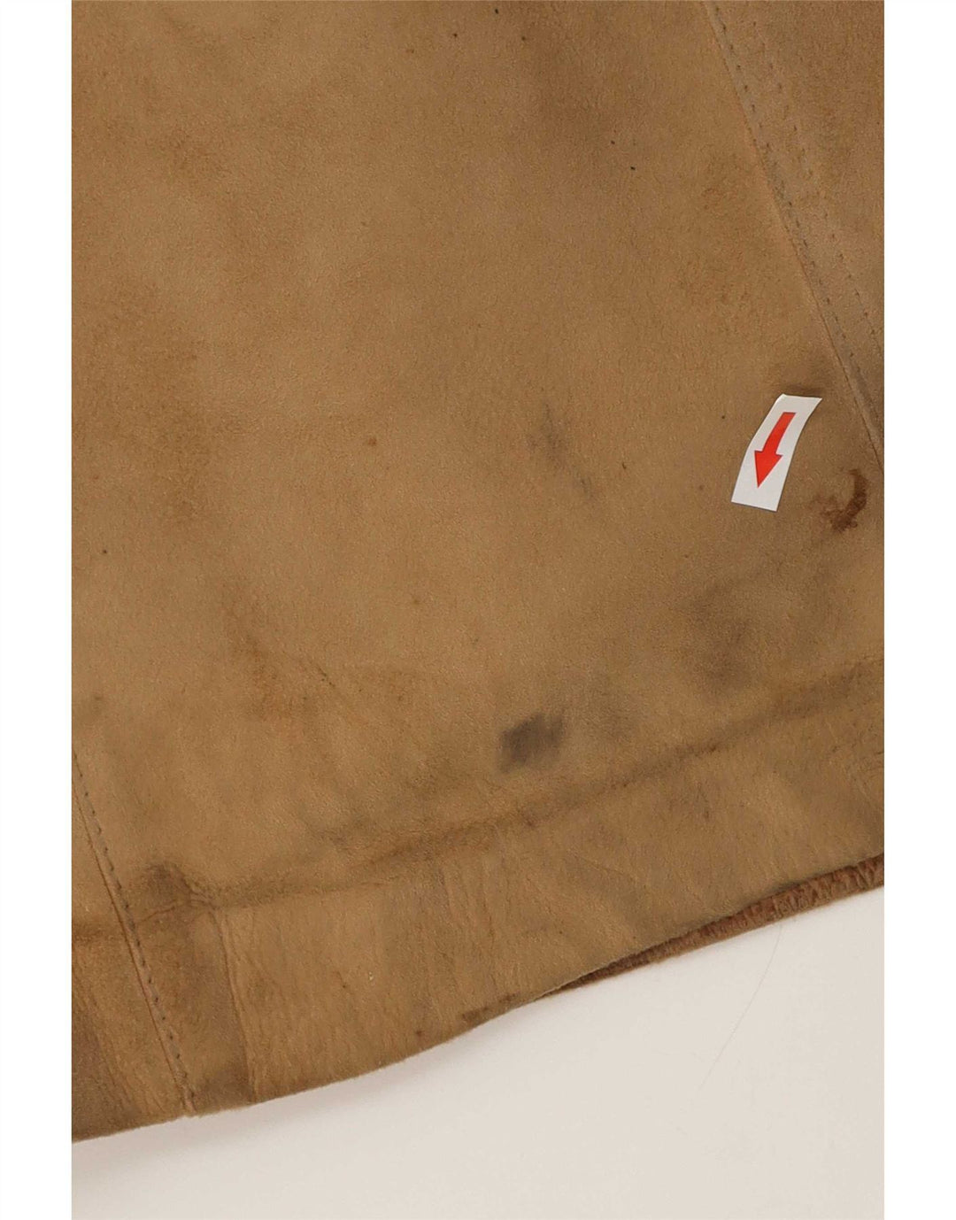 Vintage Dame Shearling Coat UK 14 Medium Beige Læder