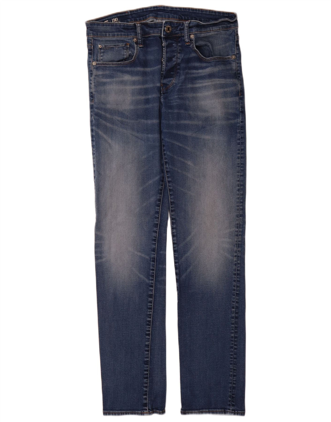 G-Star Herre 3301 Slim Jeans W33 L34 Blå