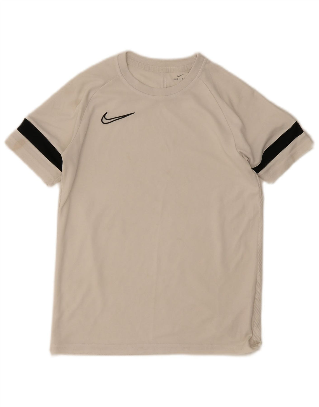 Nike Boys T-Shirt Top 12-13 år Stor hvid polyester