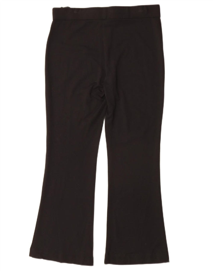 Marks & Spencer Dame Flare Bukser UK 12 Medium W30 L28 Sort Viscose