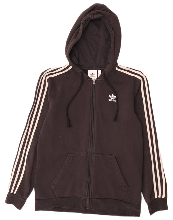 Adidas Hættetrøje med lynlås til mænd, lille sort bomuld