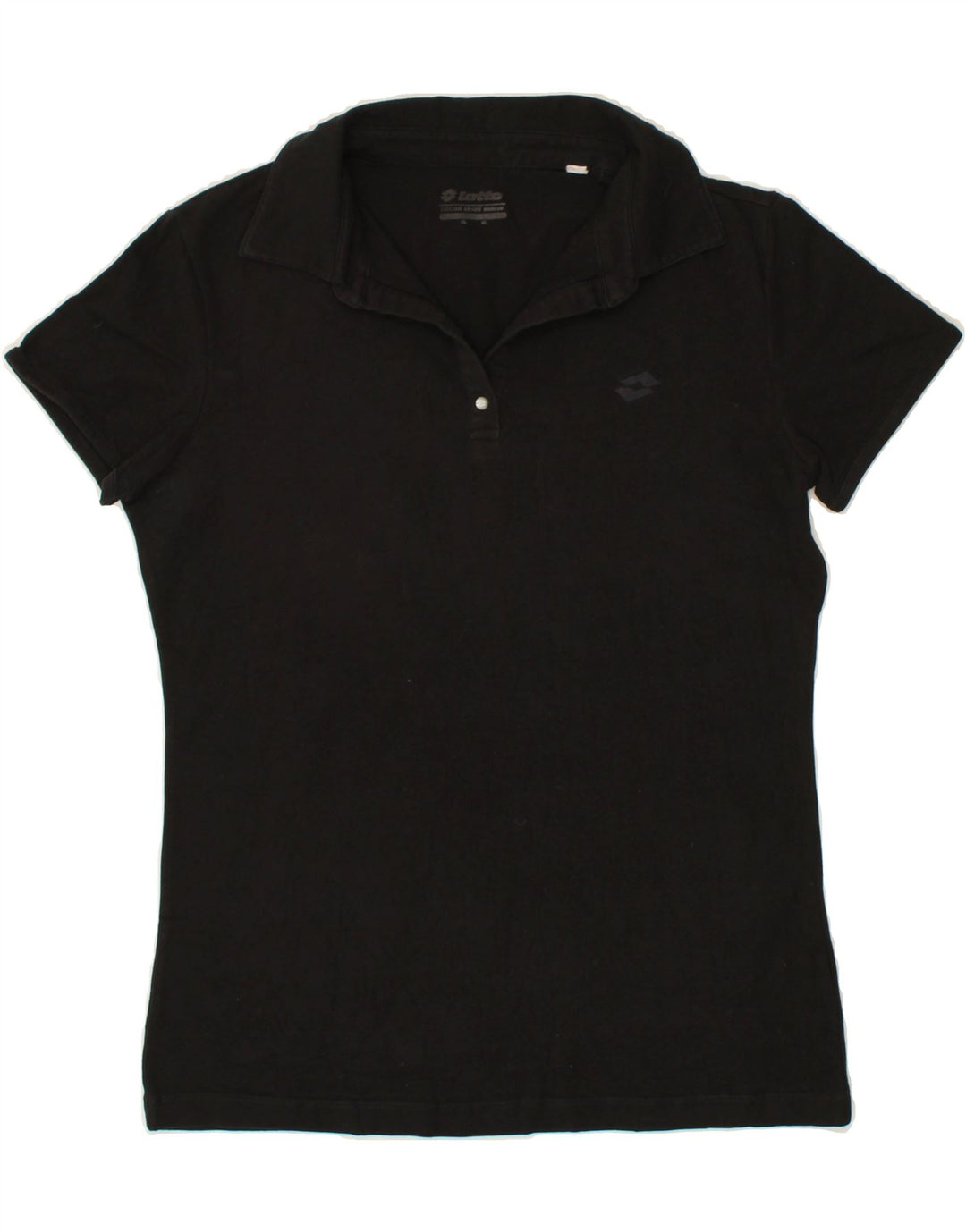 LOTTO Womens Polo Shirt UK 18 XL Black Vintage Lotto and Second-Hand Lotto from Messina Hembry 