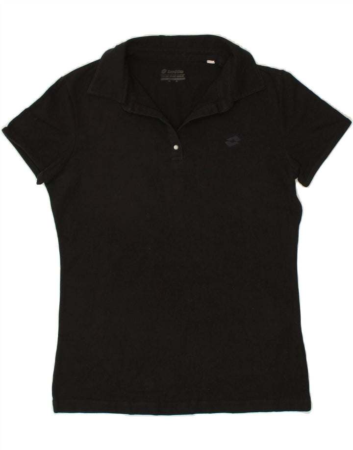 LOTTO Womens Polo Shirt UK 18 XL Black Vintage Lotto and Second-Hand Lotto from Messina Hembry 