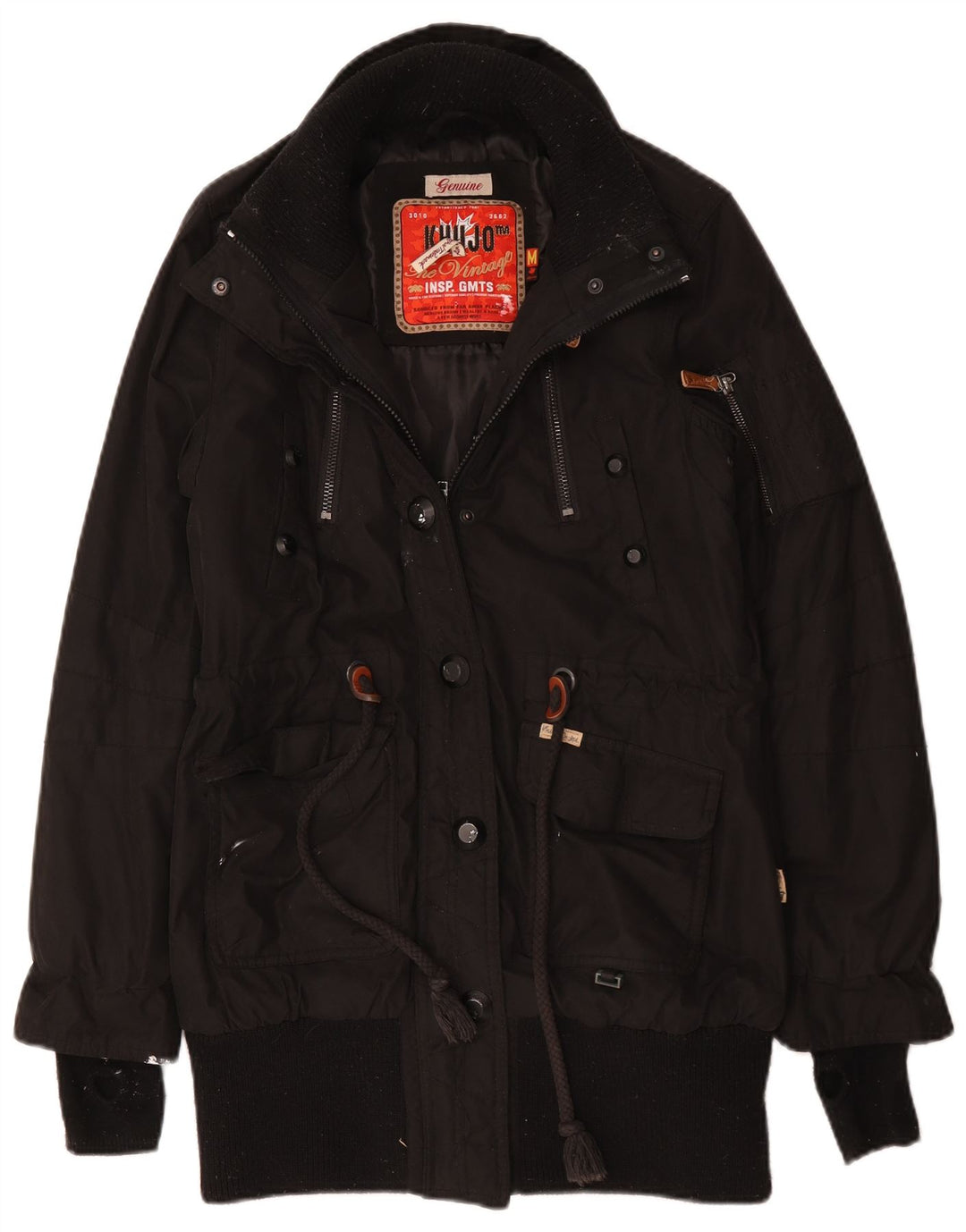 KHUJO Parkajakke til kvinder UK 14 Medium Sort Polyester