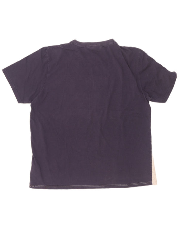 Fila Herre Grafisk T-Shirt Top XL Flerfarvet Colourblock Bomuld
