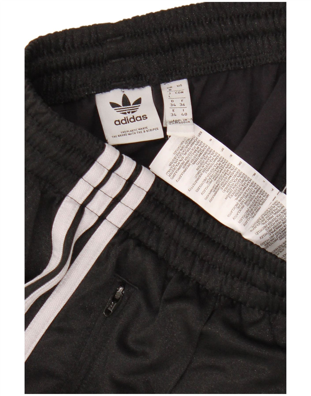 ADIDAS Træningsdragtsbukser til kvinder UK 8 Small Black Polyester