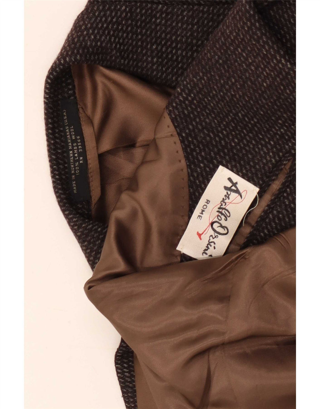 Anralfo Orsini Herre 2 Button Blazer Jacket UK 40 Large Brown Flecked