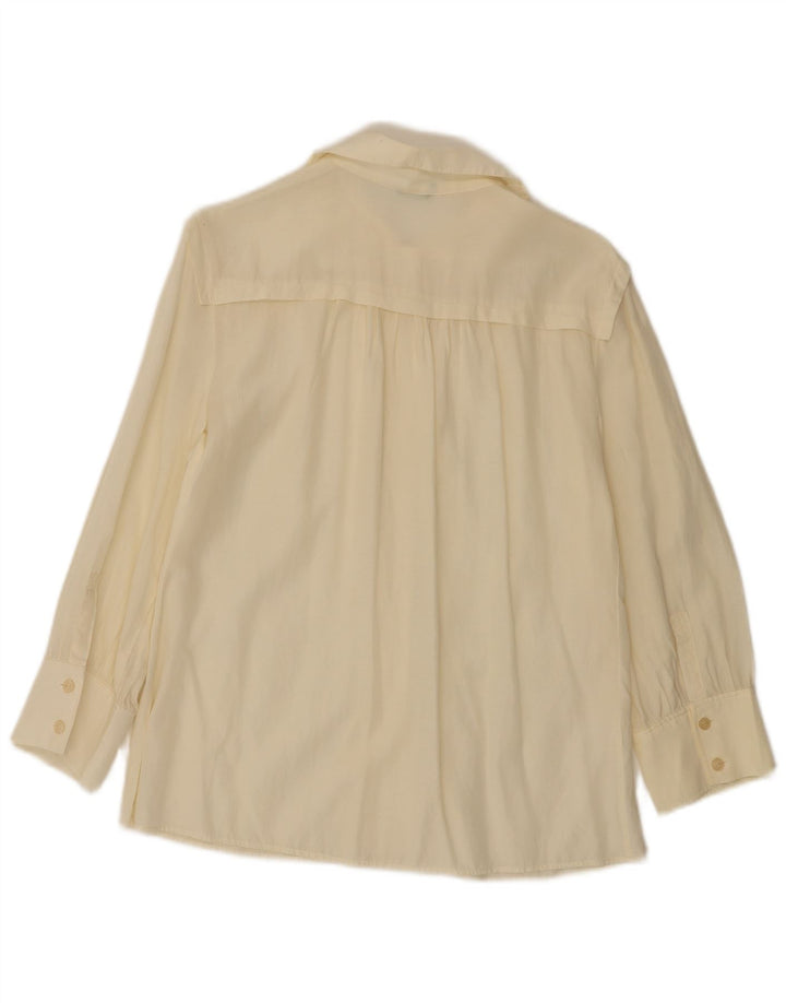 Benetton Dameskjortebluse UK 14 Large Off White