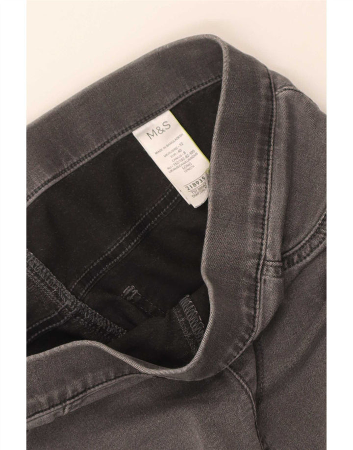 Marks & Spencer Dame Jegging Jeans UK 12 Medium W30 L28 Grå Bomuld