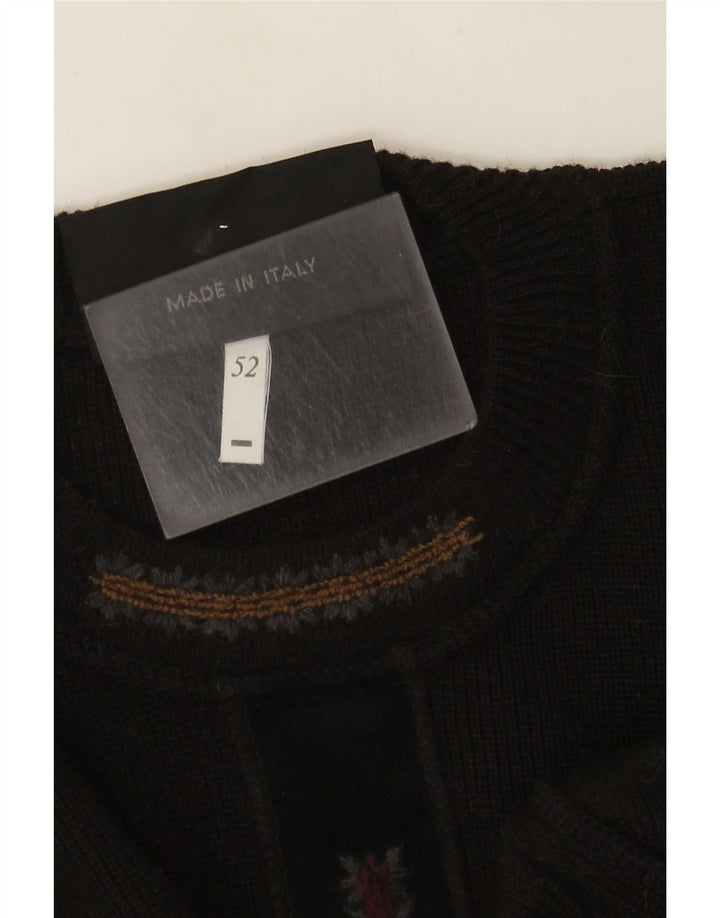 Cobra Herre Crew Neck Jumper Sweater IT 52 Stor Sort Akryl