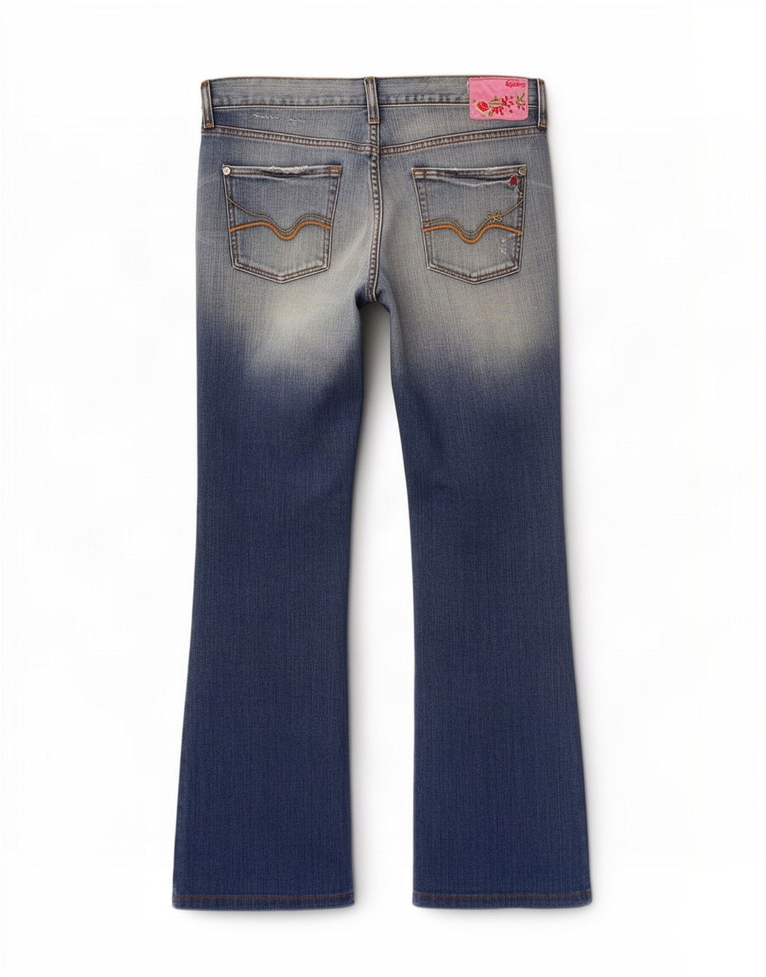 Replay Dame Bootcut Jeans W32 L30 Blå Bomuld