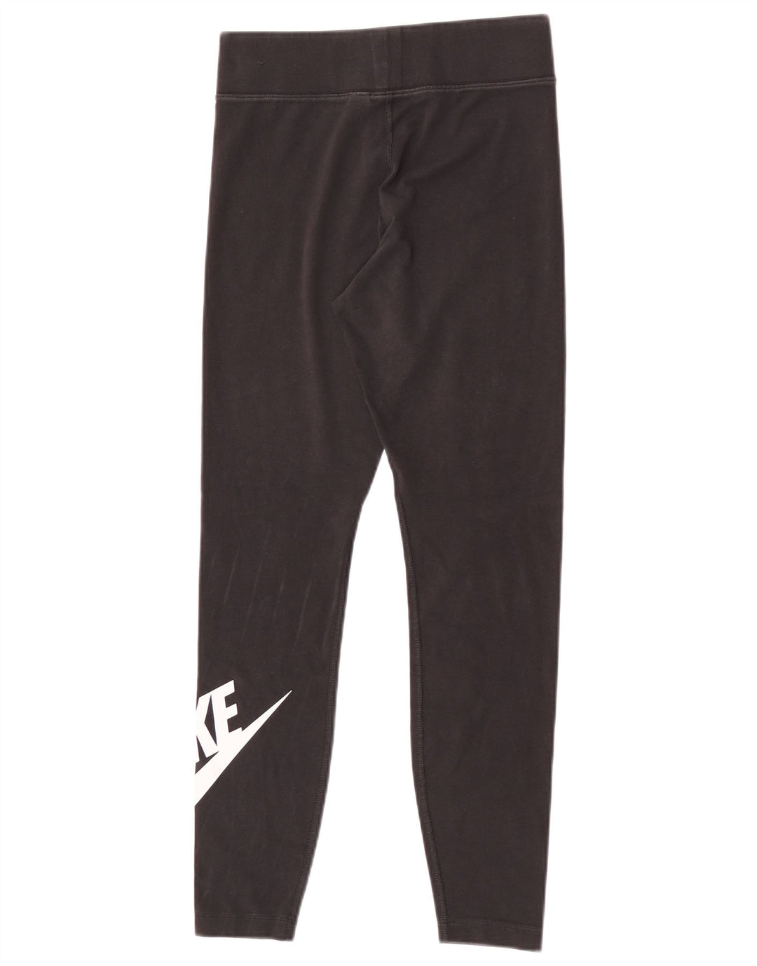 Nike Dame Grafiske Leggings UK 12 Medium Sort Bomuld