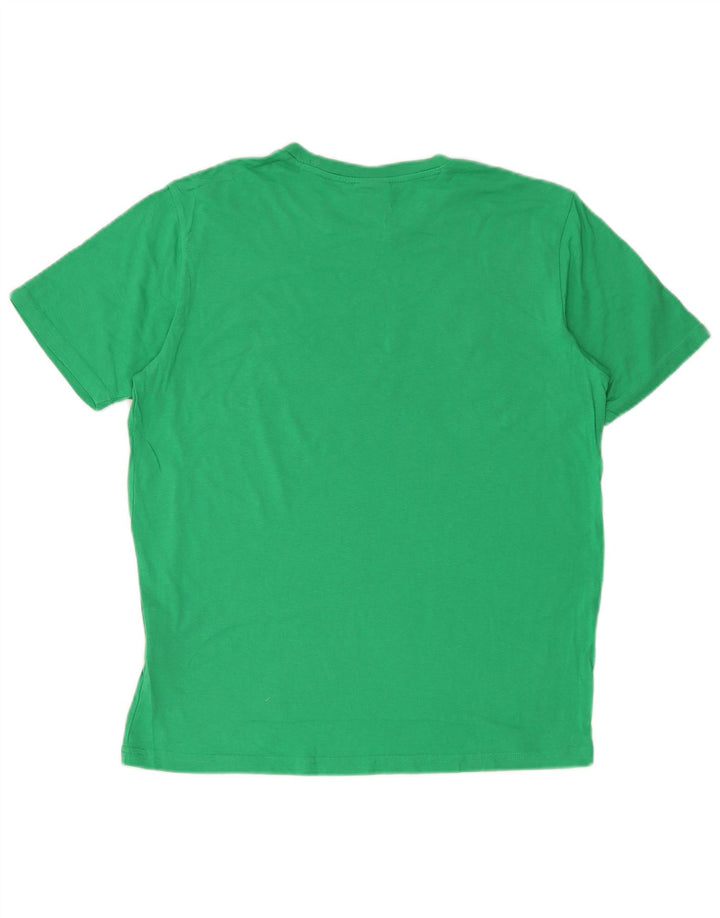 Champion Herre grafisk T-shirt Top mellemgrøn bomuld