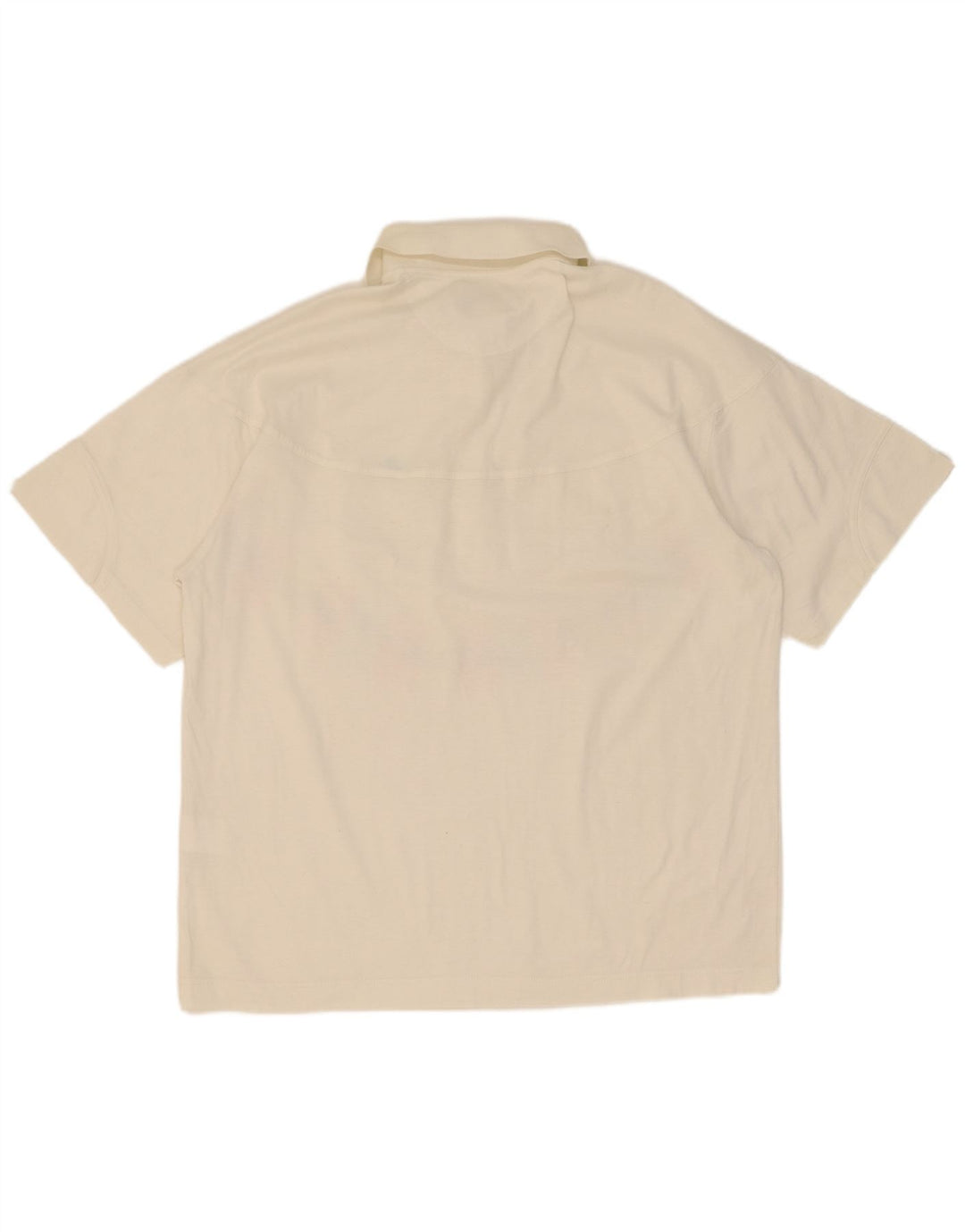 Ellesse Dame Polo Shirt IT 44 Medium White Floral Bomuld