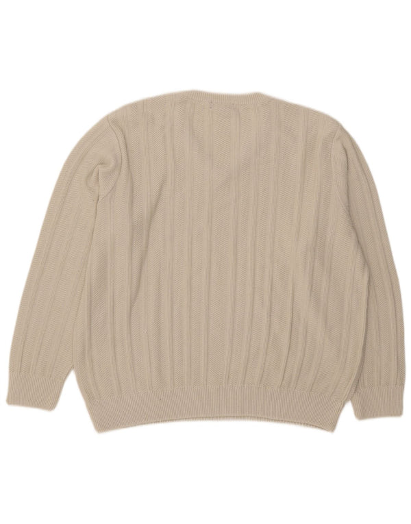 Marks & Spencer Herre V-hals sweater Stor Beige Akryl