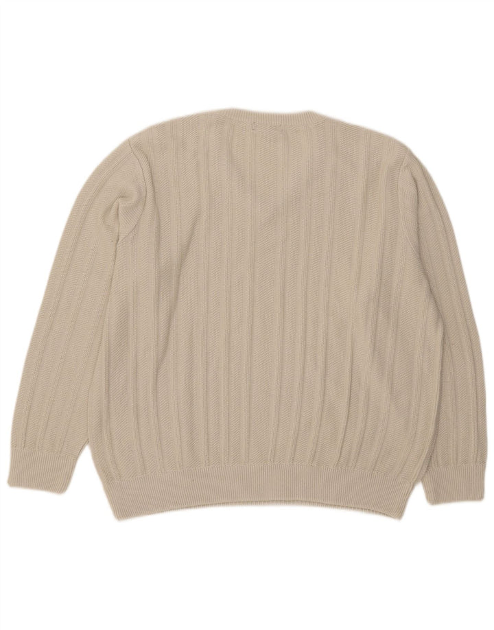 Marks & Spencer Herre V-hals sweater Stor Beige Akryl