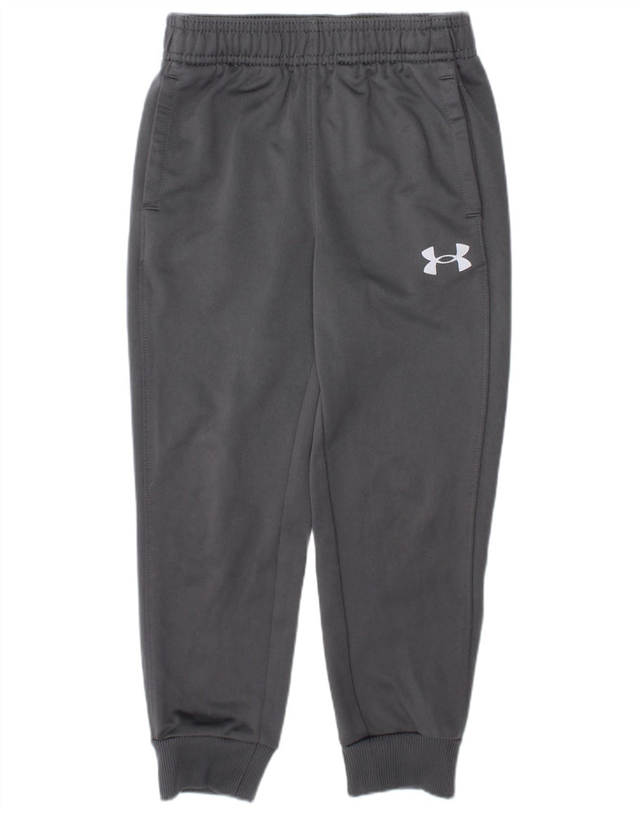 UNDER ARMOUR Drenge træningsdragt Bukser Joggers 3-4 år Grå polyester