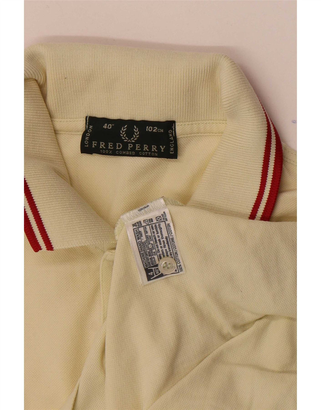 Fred Perry Herre poloshirt Medium gul bomuld