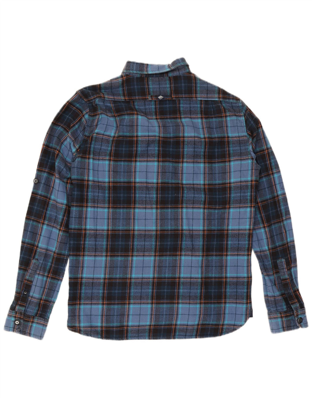 Superdry Flanelskjorte til mænd XL marineblå ternet bomuld