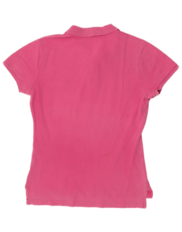 Polo Ralph Lauren Dame Skinny Polo Shirt UK 12 Medium Pink