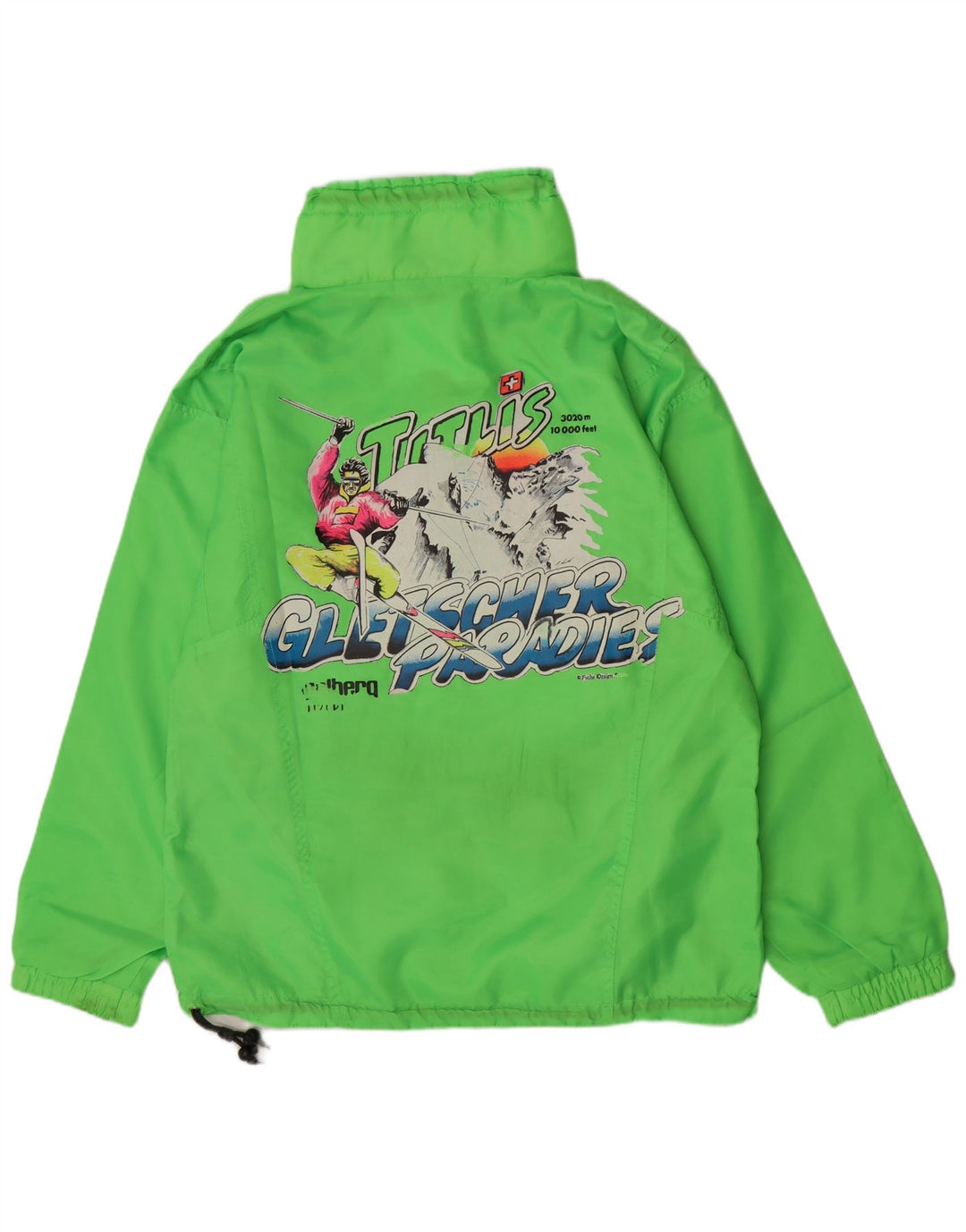 Chamonix Herre Grafisk Pullover Skijakke Medium Grøn Polyester Sports