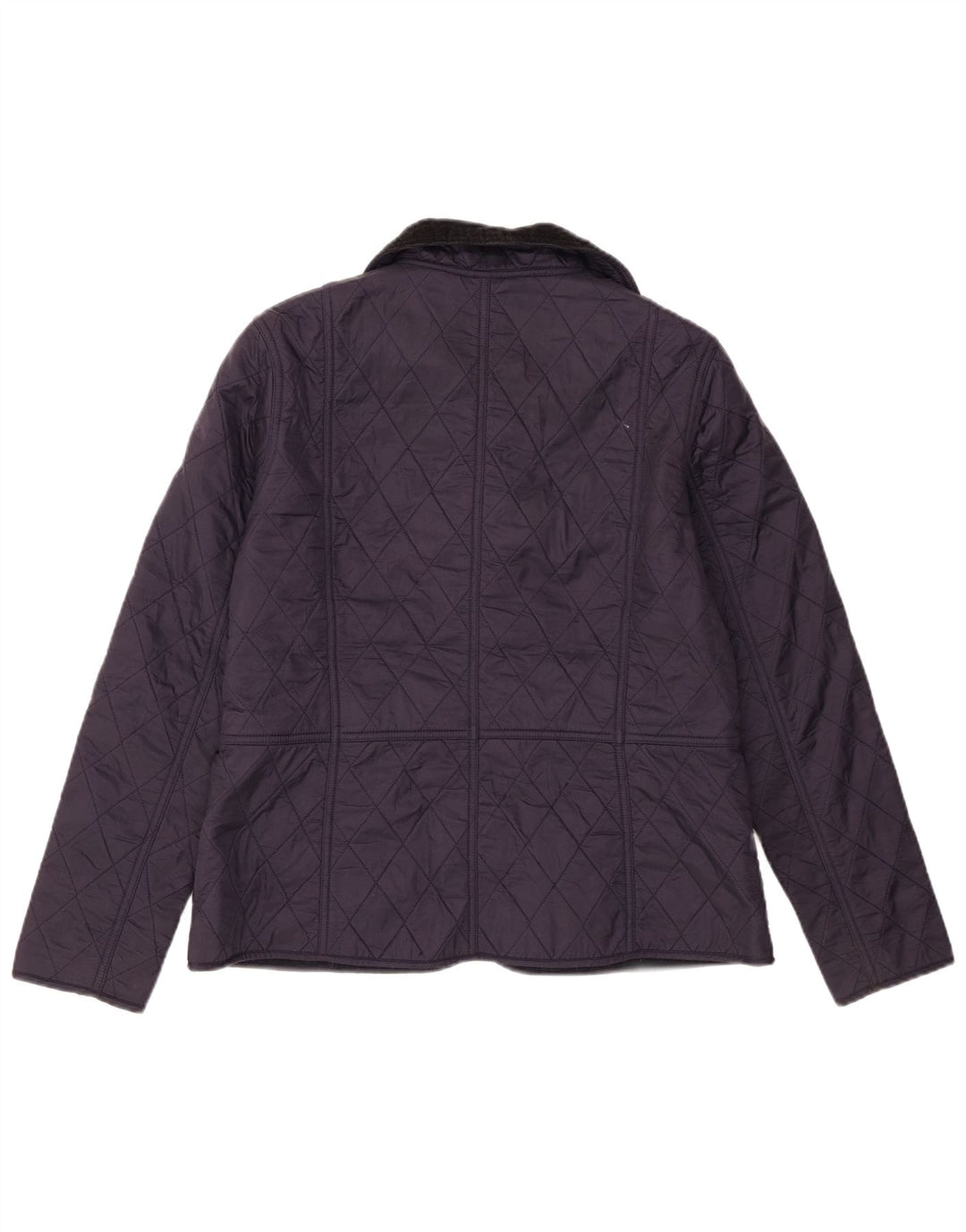 Barbour Quiltet jakke til kvinder UK 14 Large Navy Blue Colourblock
