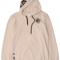 Adidas Herre Brooklyn Nets Grafisk Hættetrøje Jumper Medium Hvid Bomuld