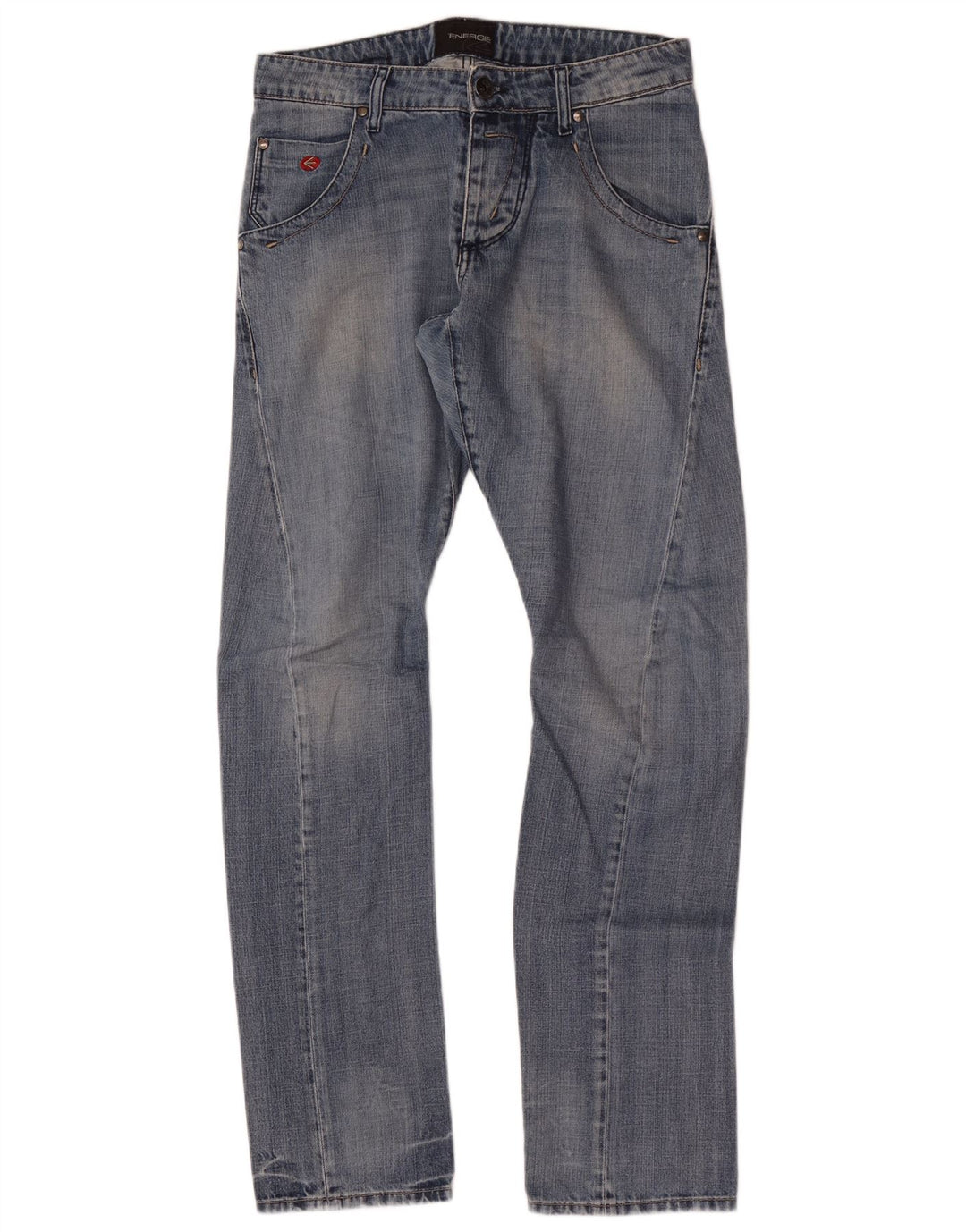Energie Herre Straight Jeans W32 L34 Blå Bomuld