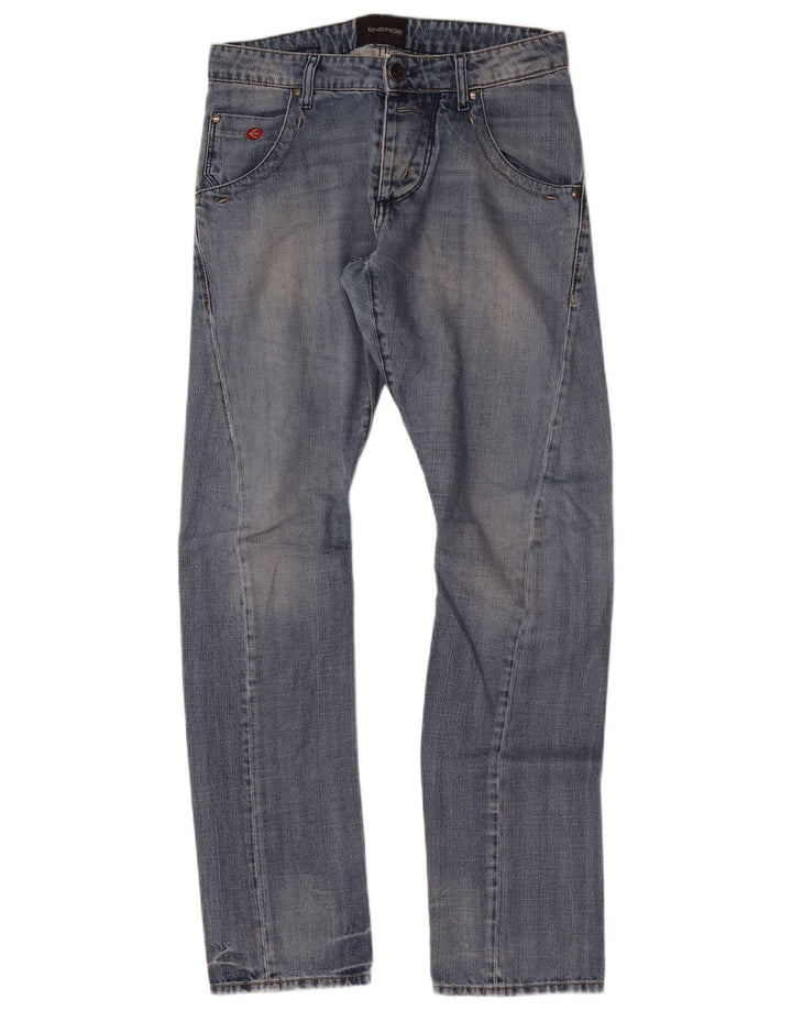Energie Herre Straight Jeans W32 L34 Blå Bomuld