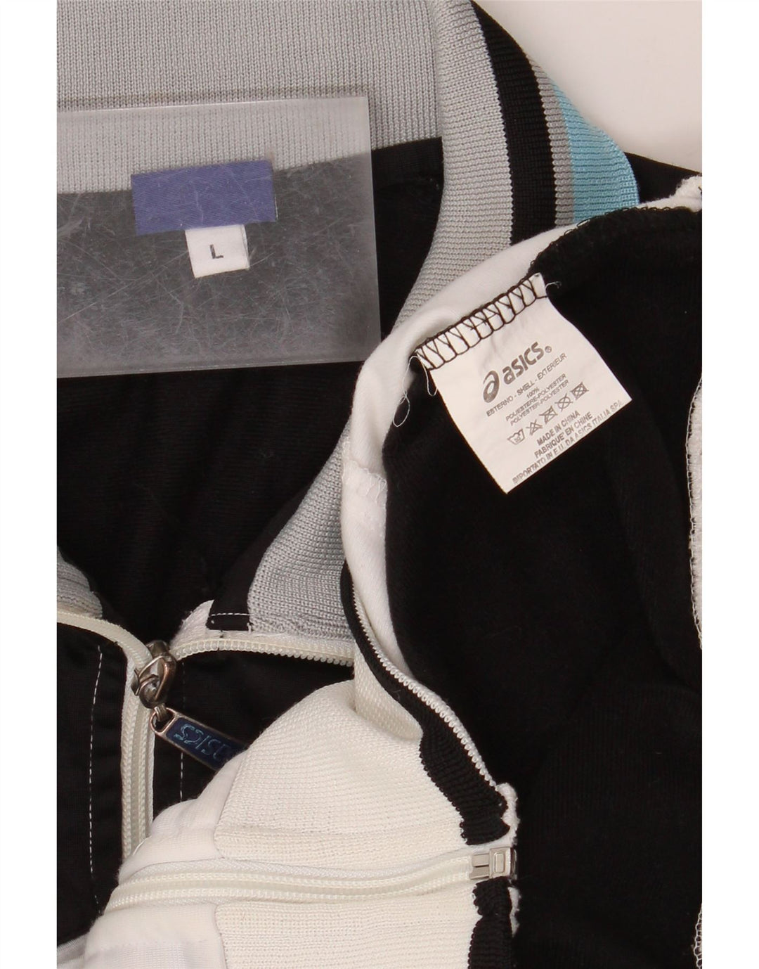 ASICS Træningsdragt til mænd Topjakke Stor hvid Colourblock Polyester