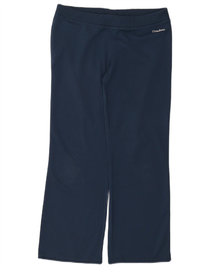 Diadora Dame træningsdragt Bukser UK 14 Large Navy Blue Polyester