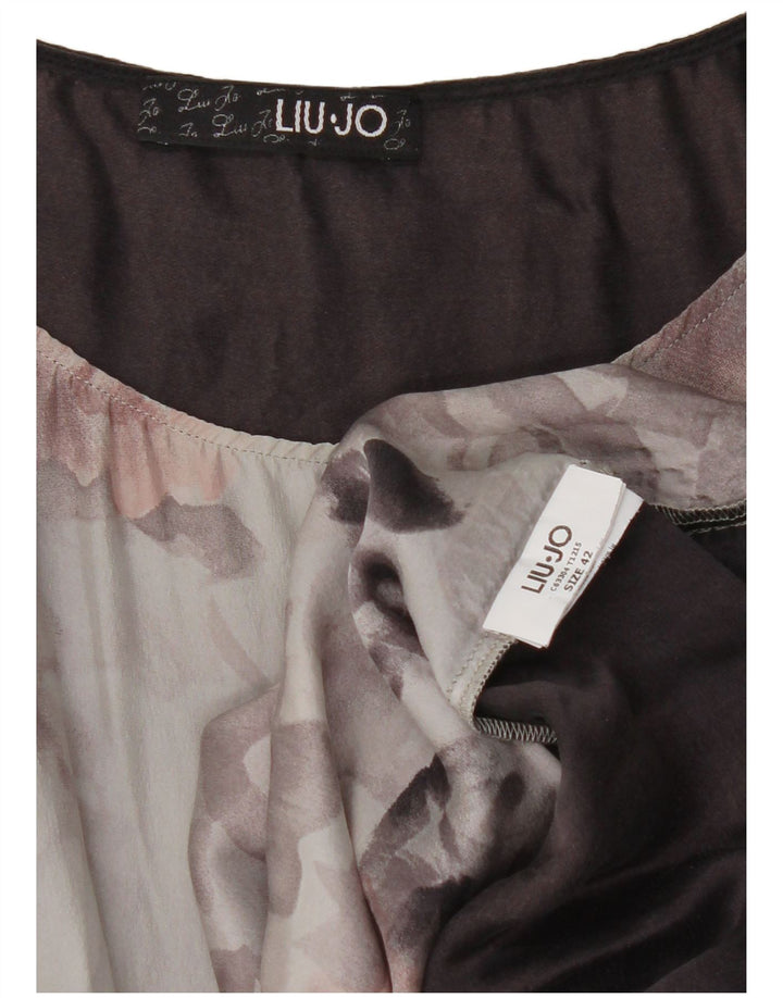 Liu Jo Dame Ærmeløs Shift Dress IT 42 Medium Grey Floral