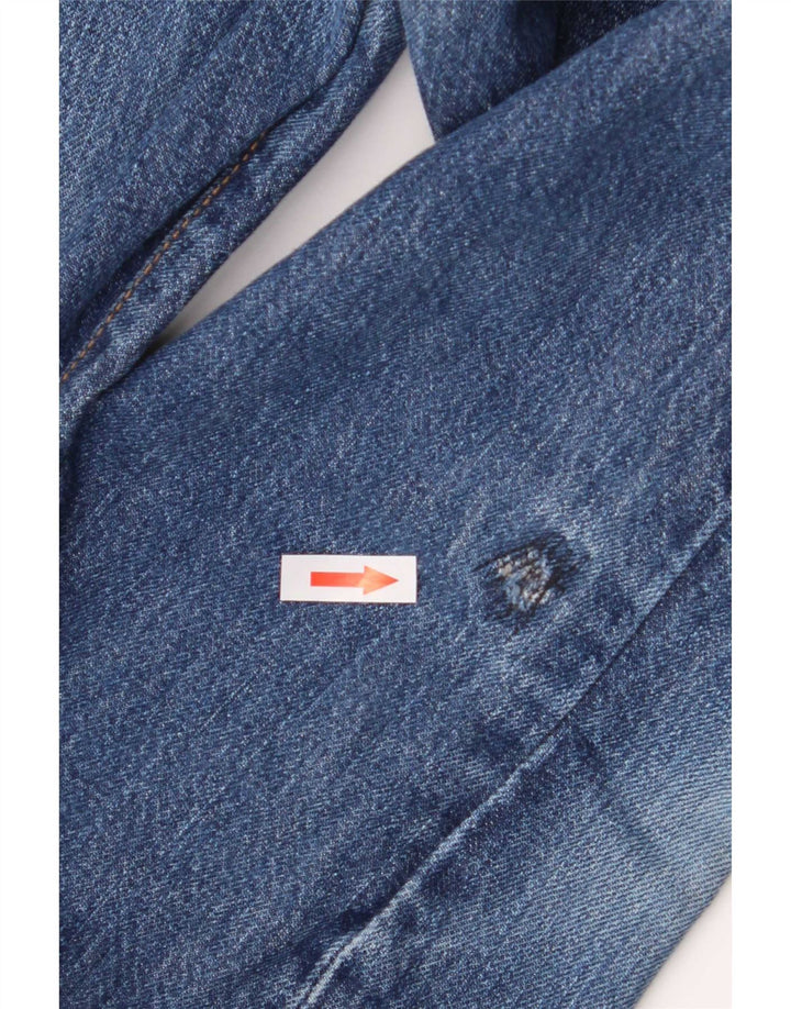 Levi's Men Distressed Straight Jeans W34 L34 Blå Bomuld