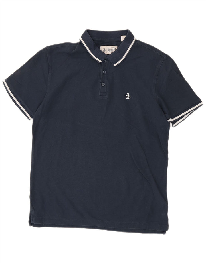 Penguin herre poloshirt Medium marineblå bomuld